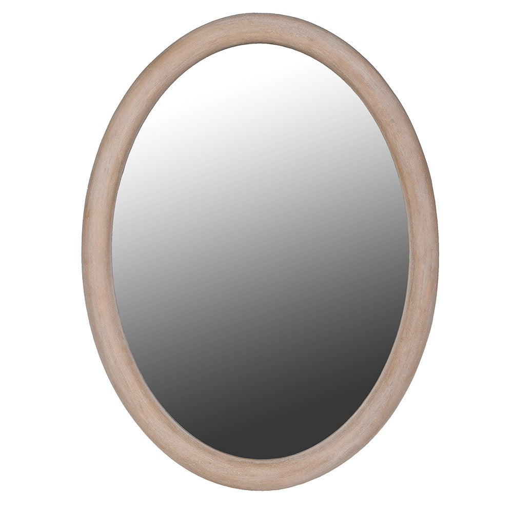 Oak Oval Mirror