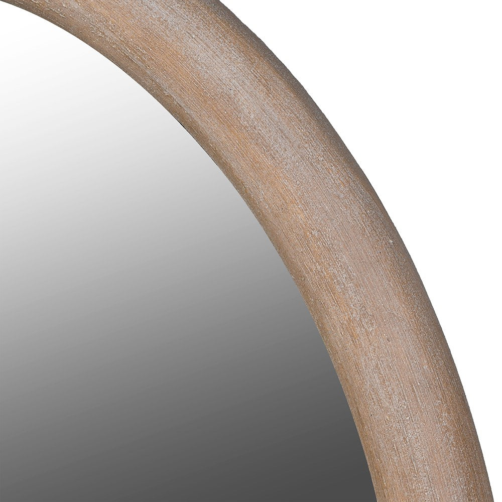 Oak Oval Mirror