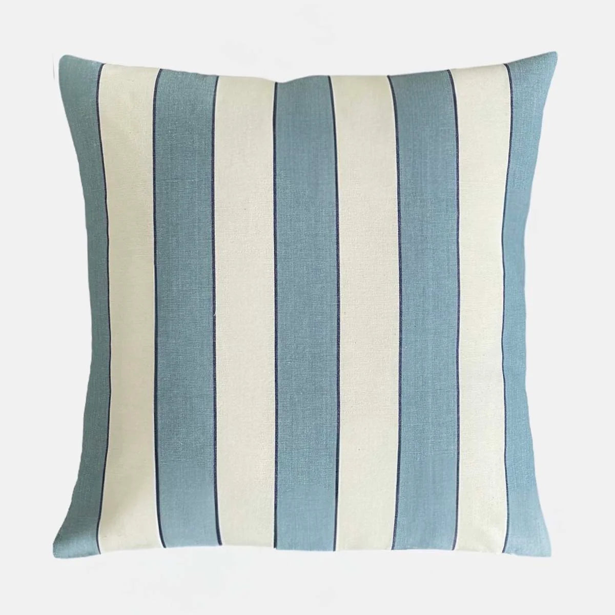 Chila blue wide stripe cushion