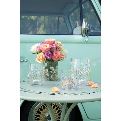 MANJA Candle Holder with Daisies