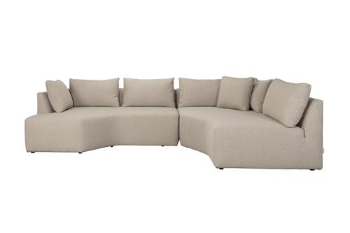 Celena Curved Sofa Cappuccino