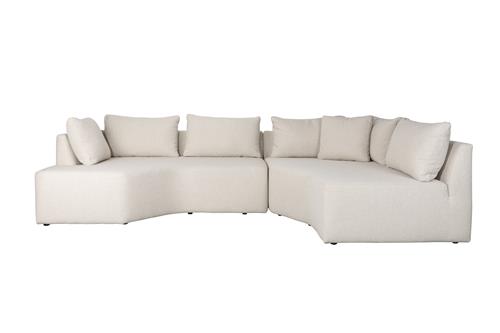 Celena Curved Sofa Sand