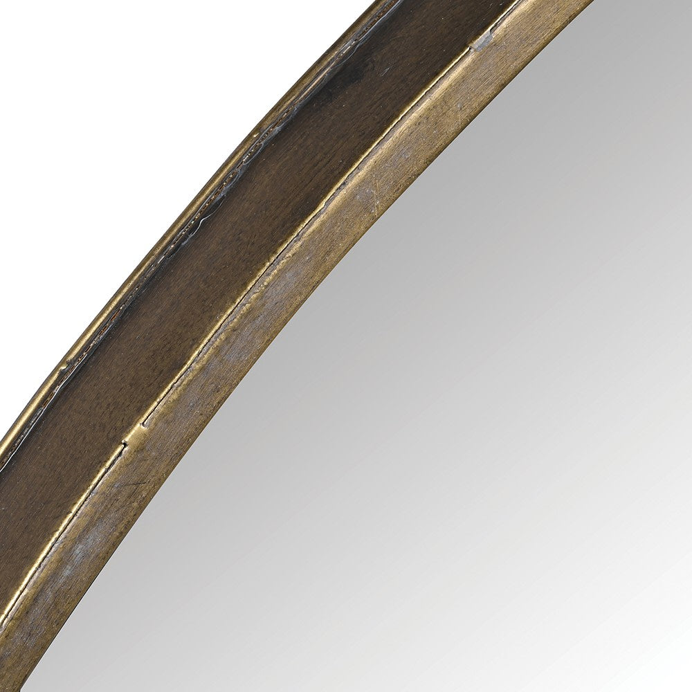 Round Gold Edge Mirror