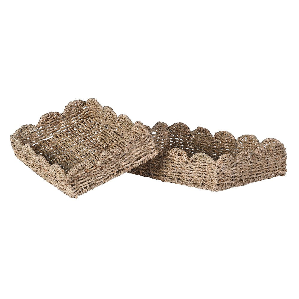 Scallop Edge Trays
