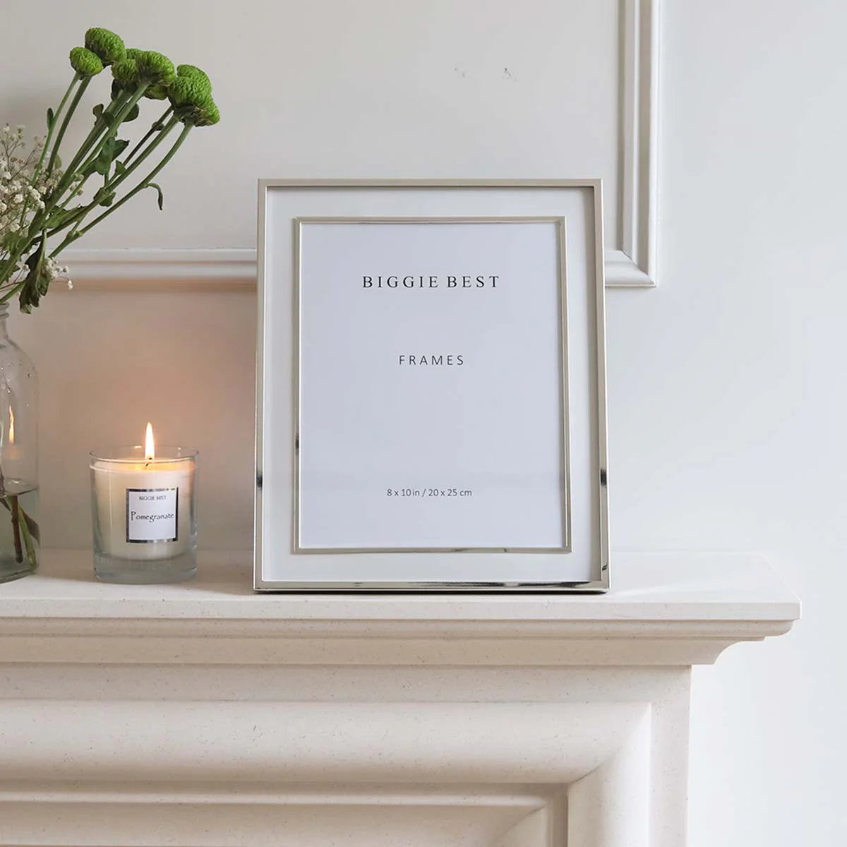 Double Border Silver Frame 8 x 10"