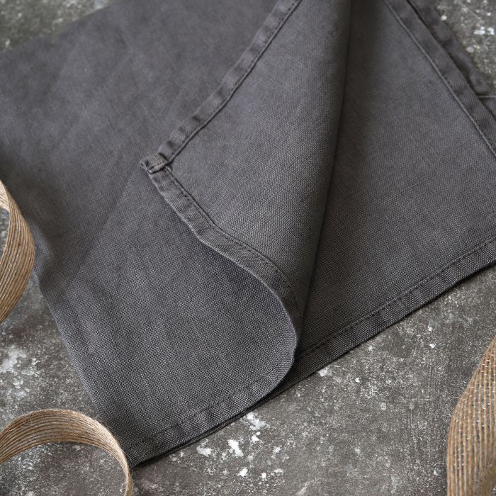 Dark Grey Linen Napkins