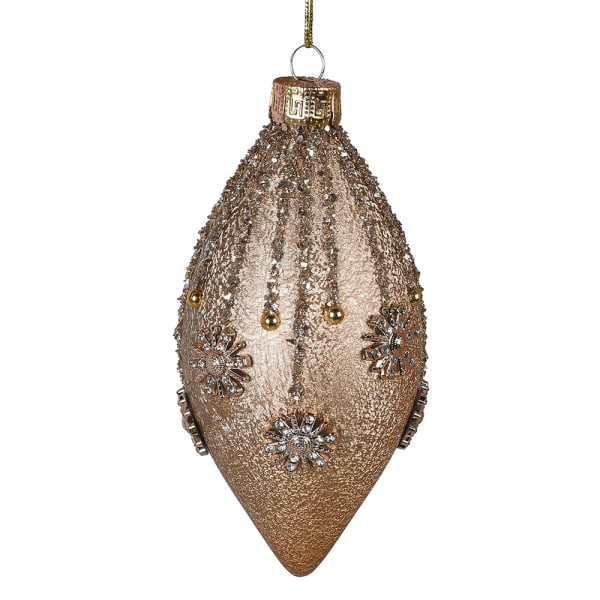 Gold Teardrop Bauble