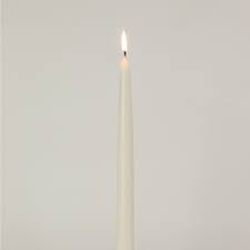 Tapered Ivory Dinner Candle