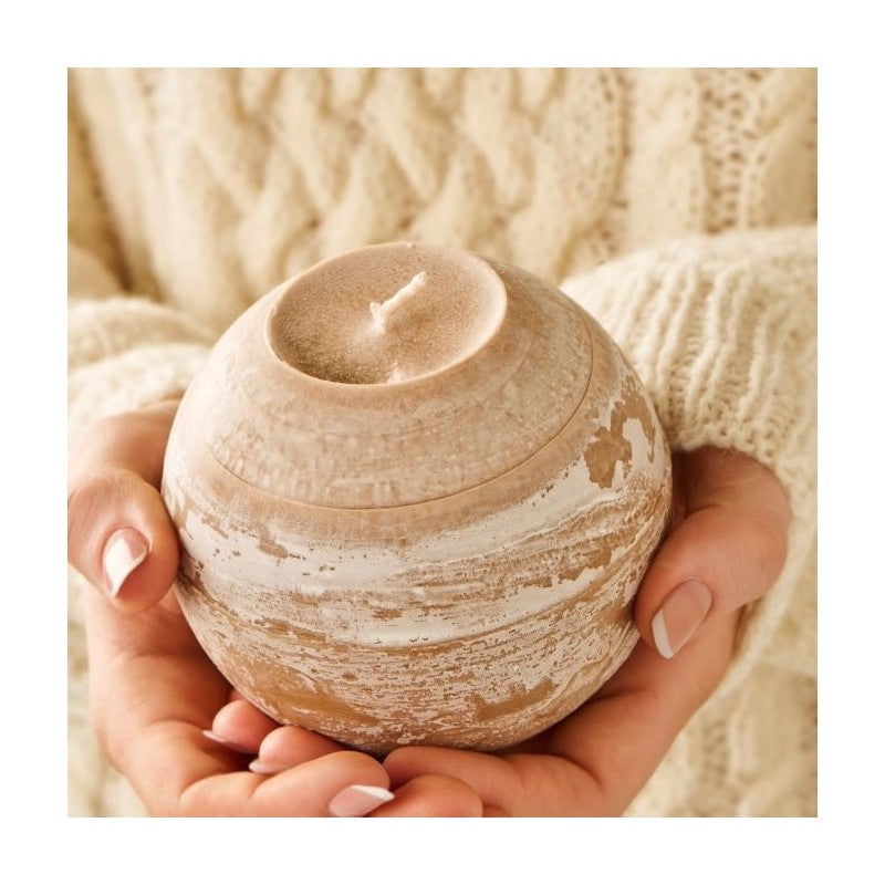 Ball Candle Rustic Fog