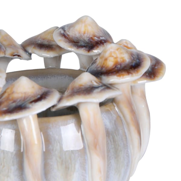 Glazed Mushroom Candle Holder
