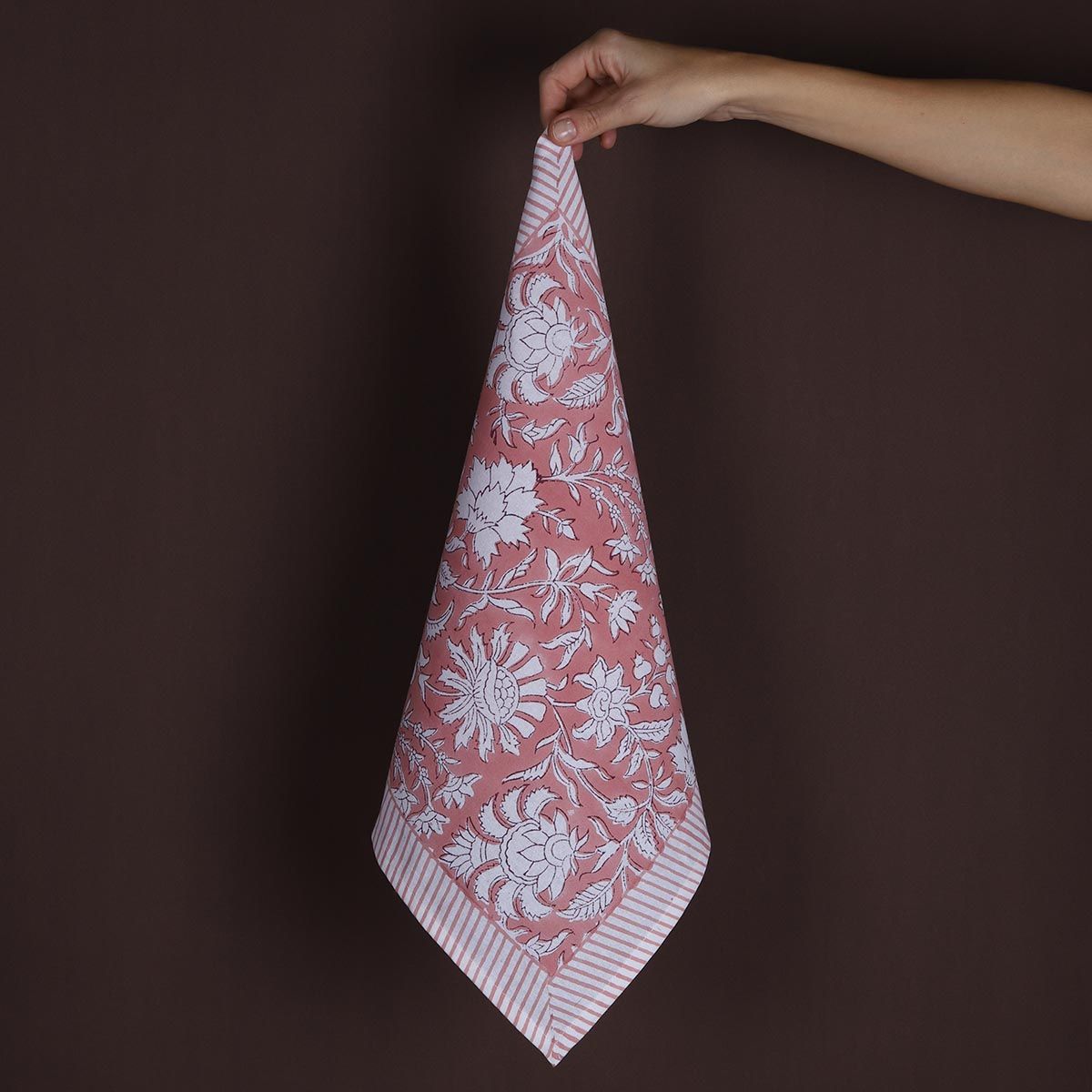 Peach pink napkin