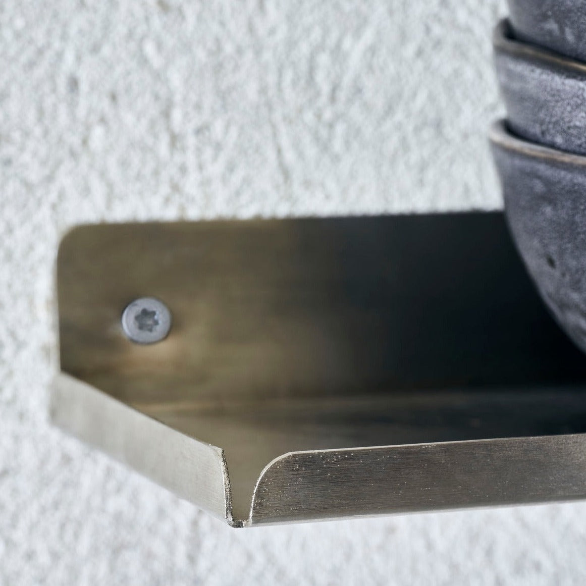 Brushed Silver Floating Shelf