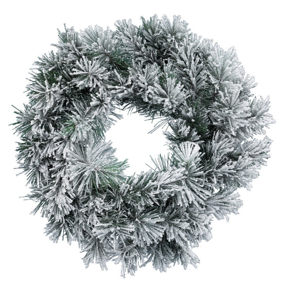 Snowy Indoor Wreath