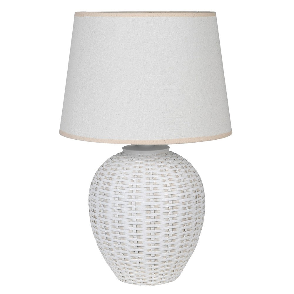 White Basket Effect Lamp