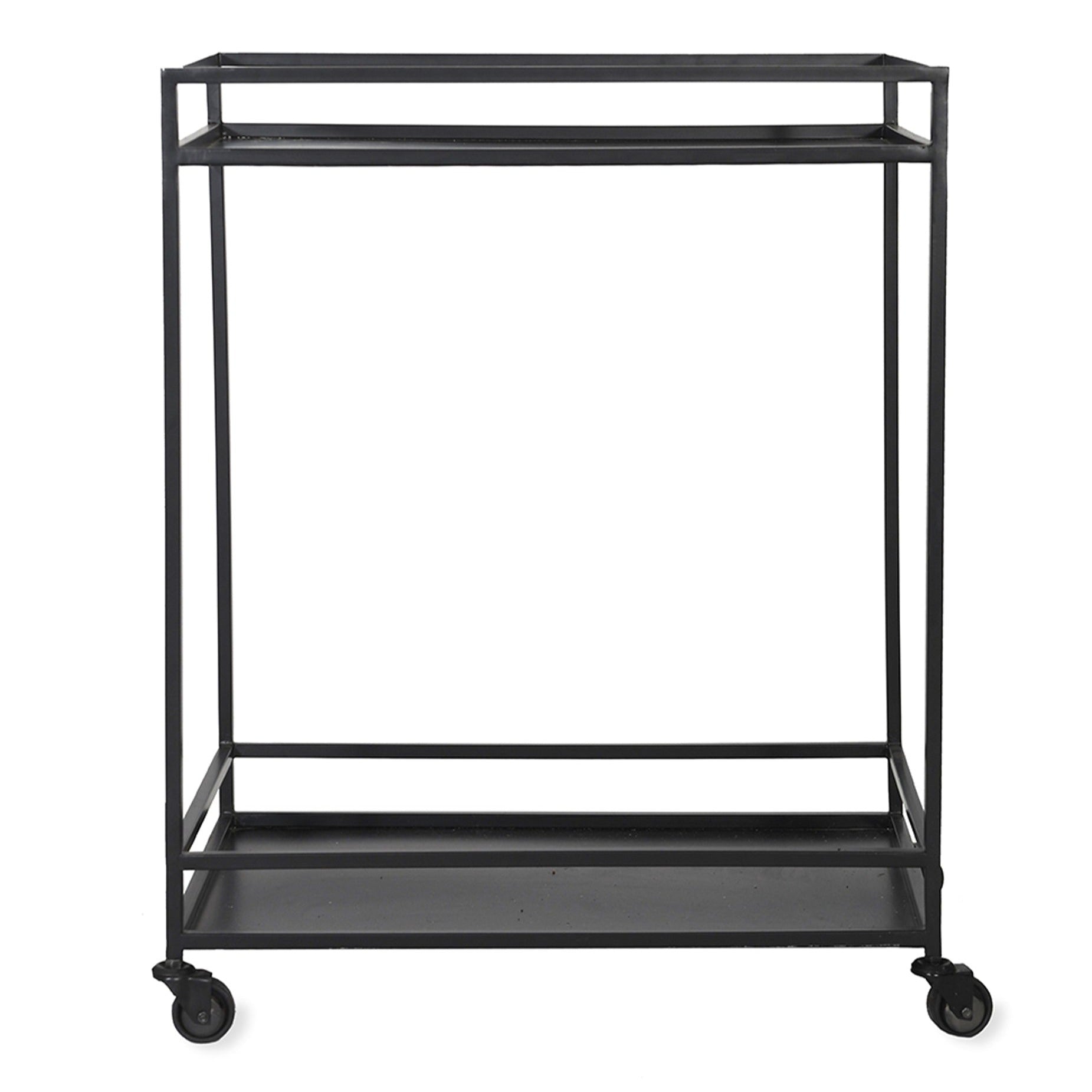 Black Metal Drinks Trolley
