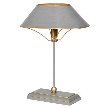Grey & Gold Metal Table Lamp