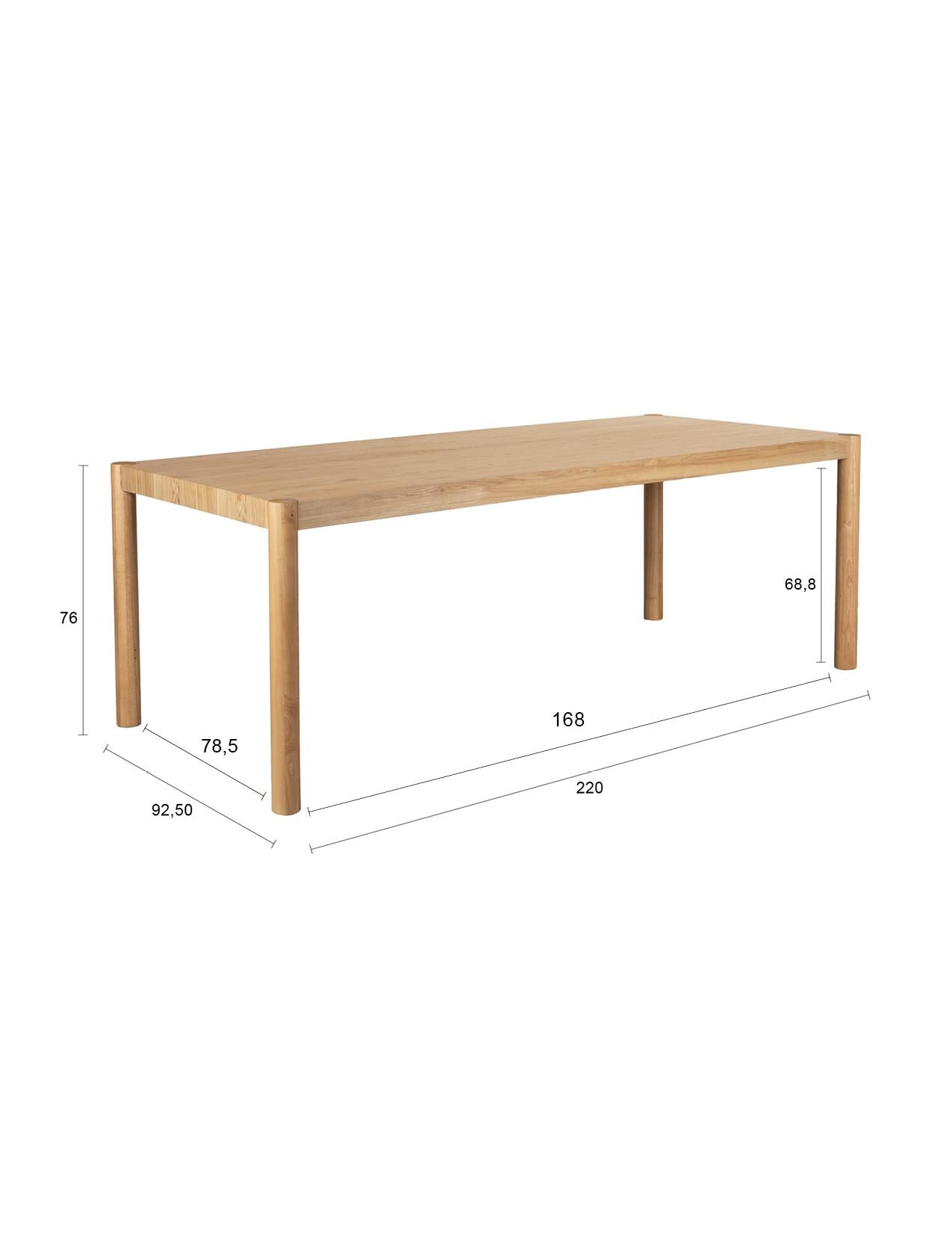Ashley Natural Dining Table