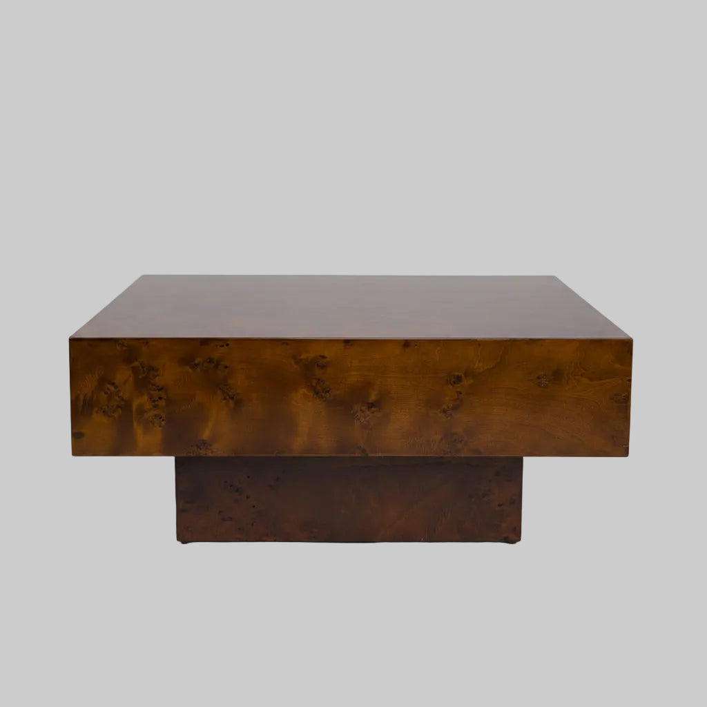 Burl Walnut Coffee Table