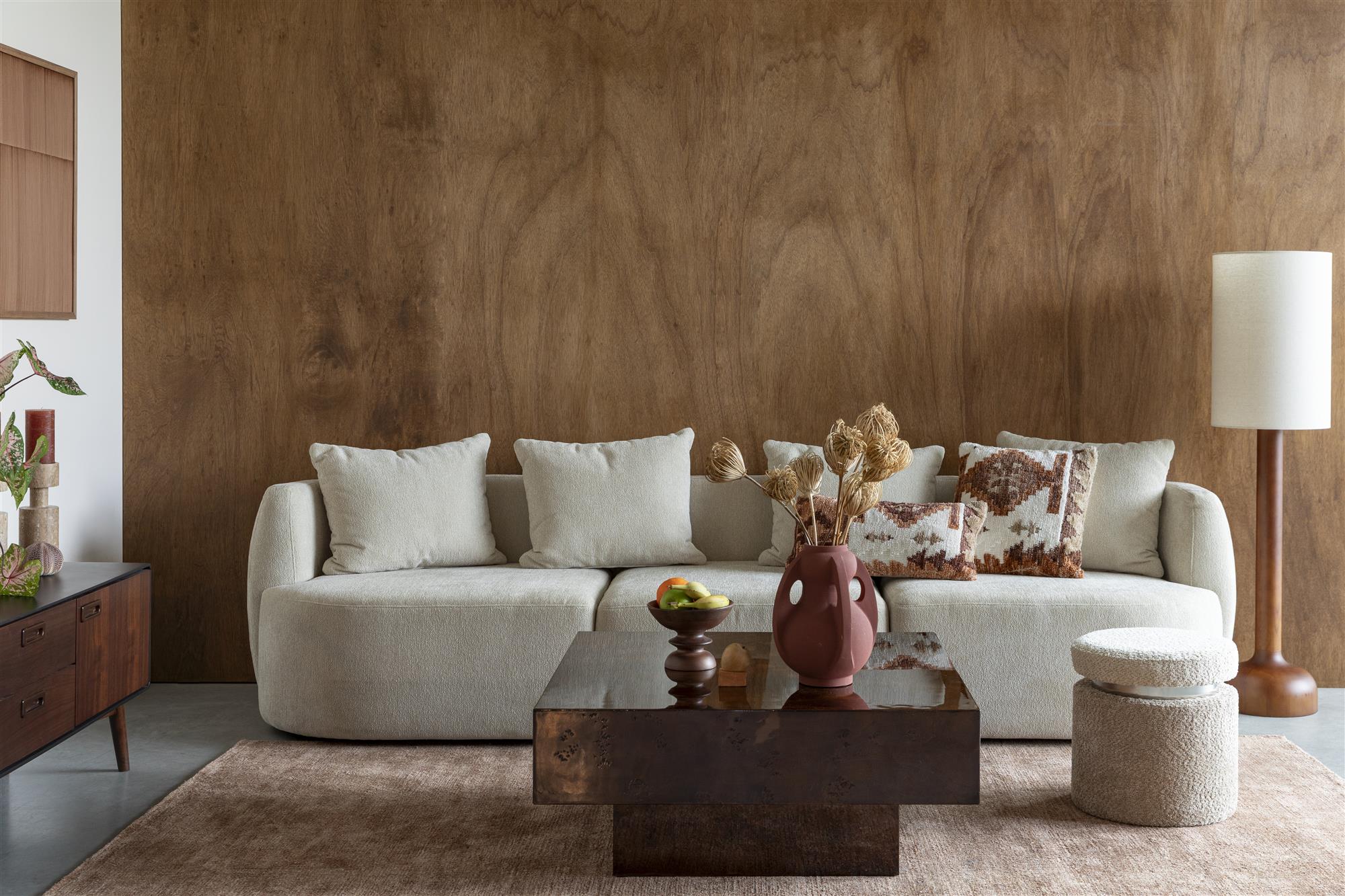Burl Walnut Coffee Table