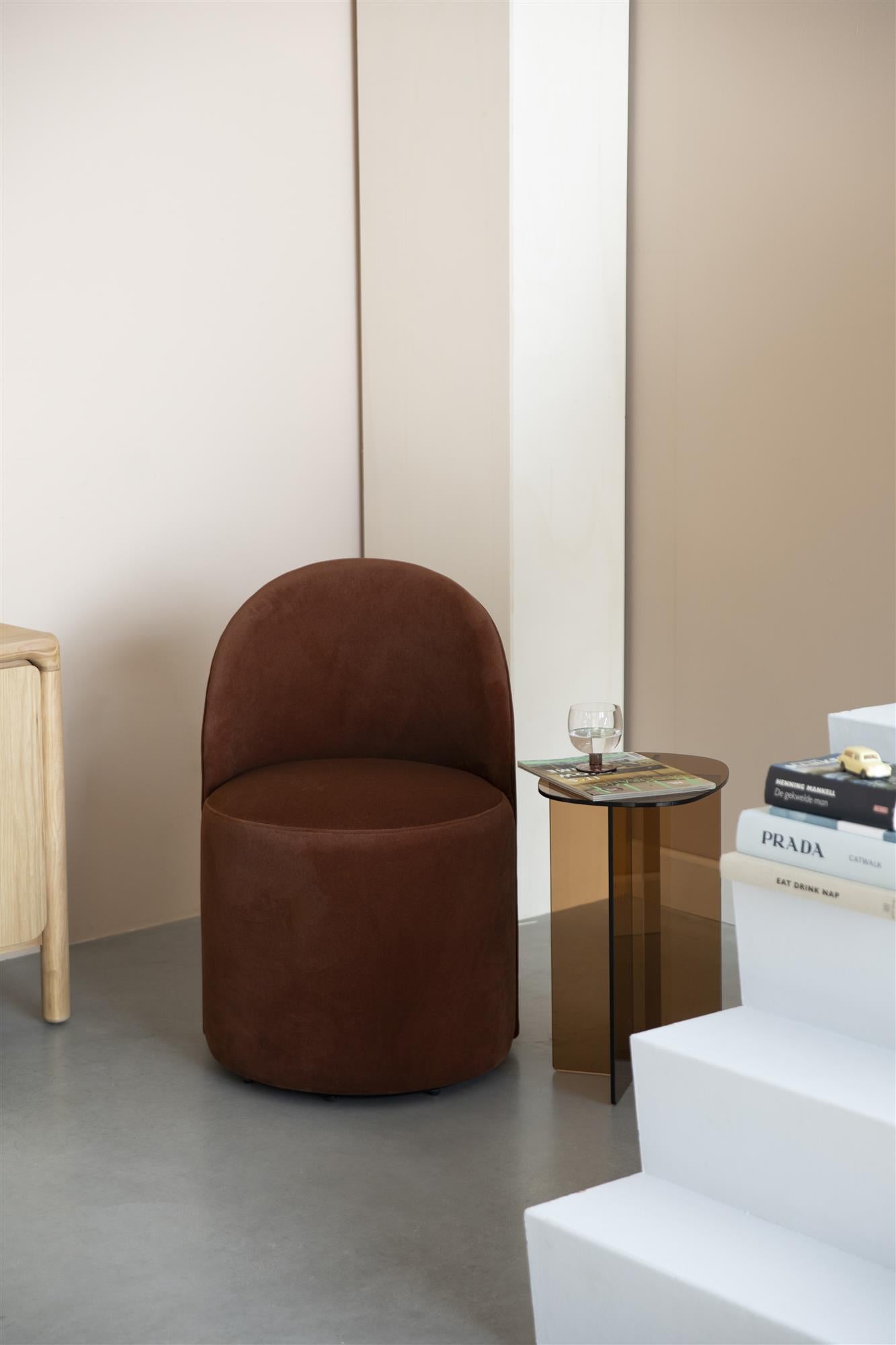 Plush Brown Lounge Chair