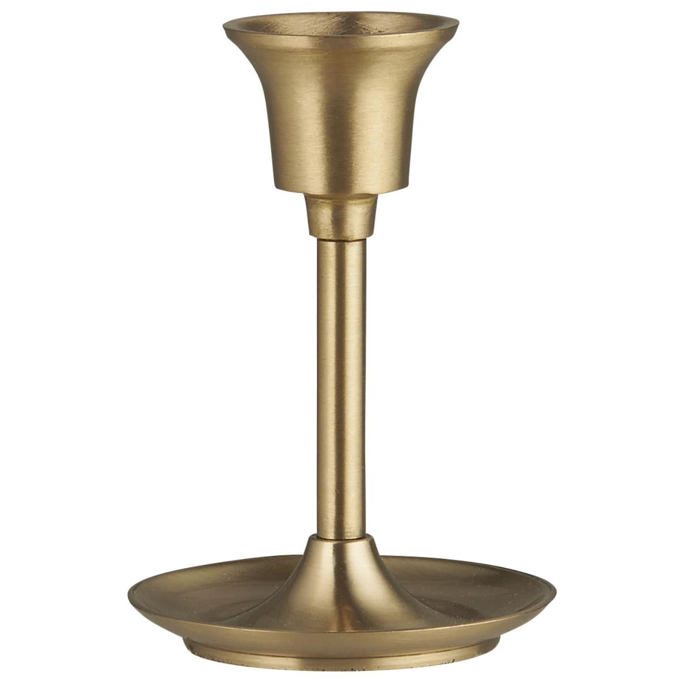 Candle holder brass for tall dinner candle