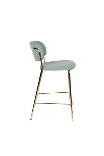 Counter Stool Jolien Gold/Dark Blue