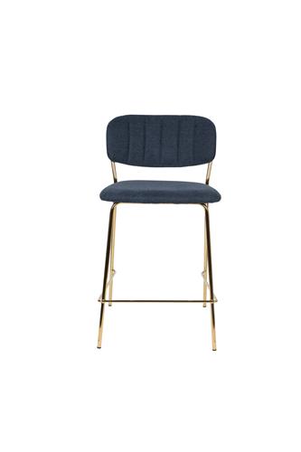 Counter Stool Jolien Gold/Dark Blue