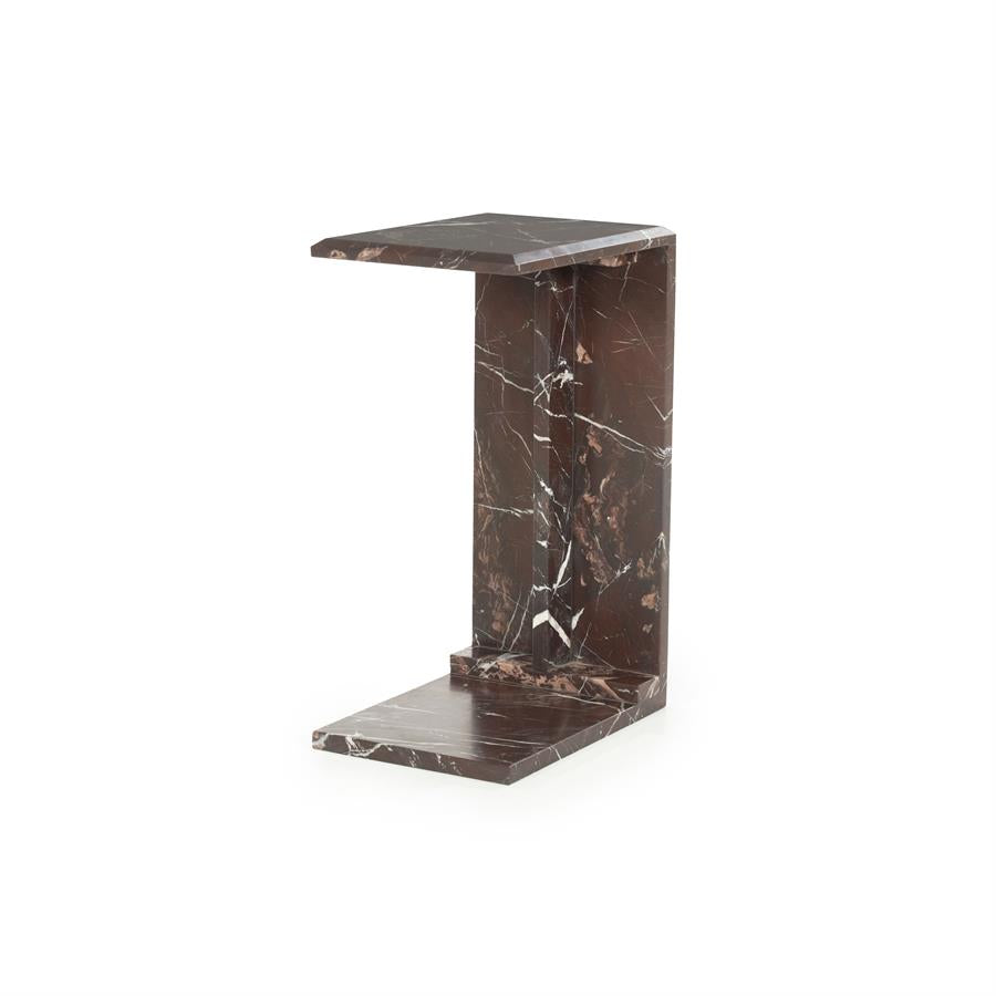 Mirage Red Marble Sofa Table