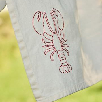 Set of 2 Summer Tea Towels Lobster