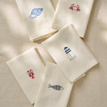 Set of 4 Seaside Napkin