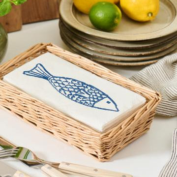 Paper Napkin Blue Fish