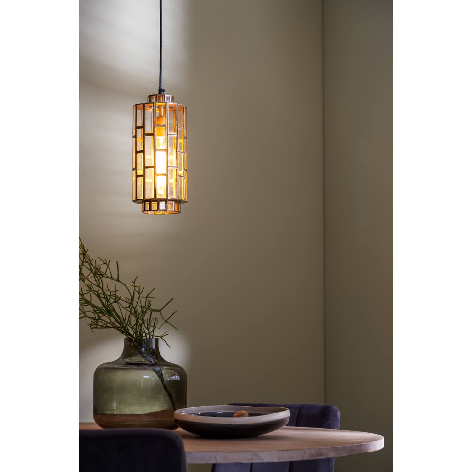 Antique Bronze Lantern Pendant