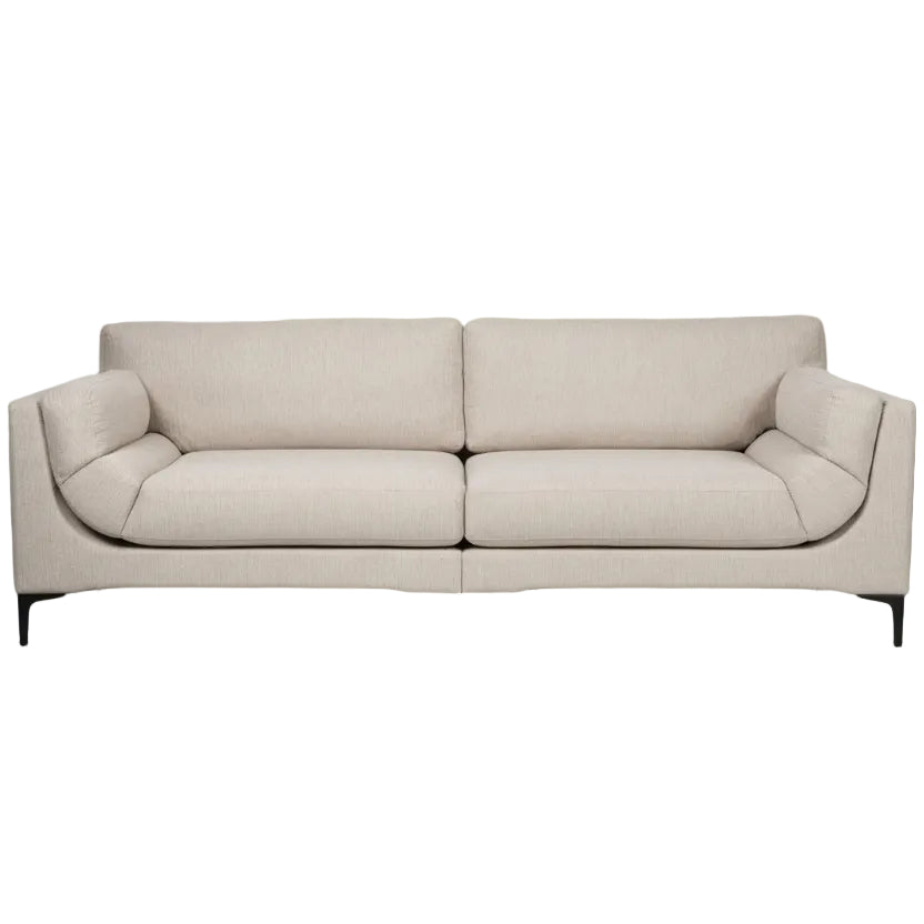 Beige 3 seater sofa