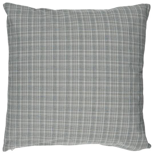 Checked Cushion in Grey