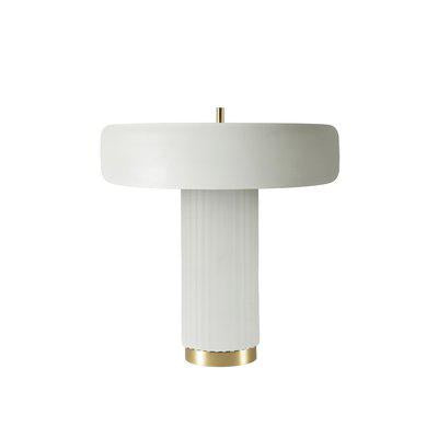 White/Antique Brass Table Lamp