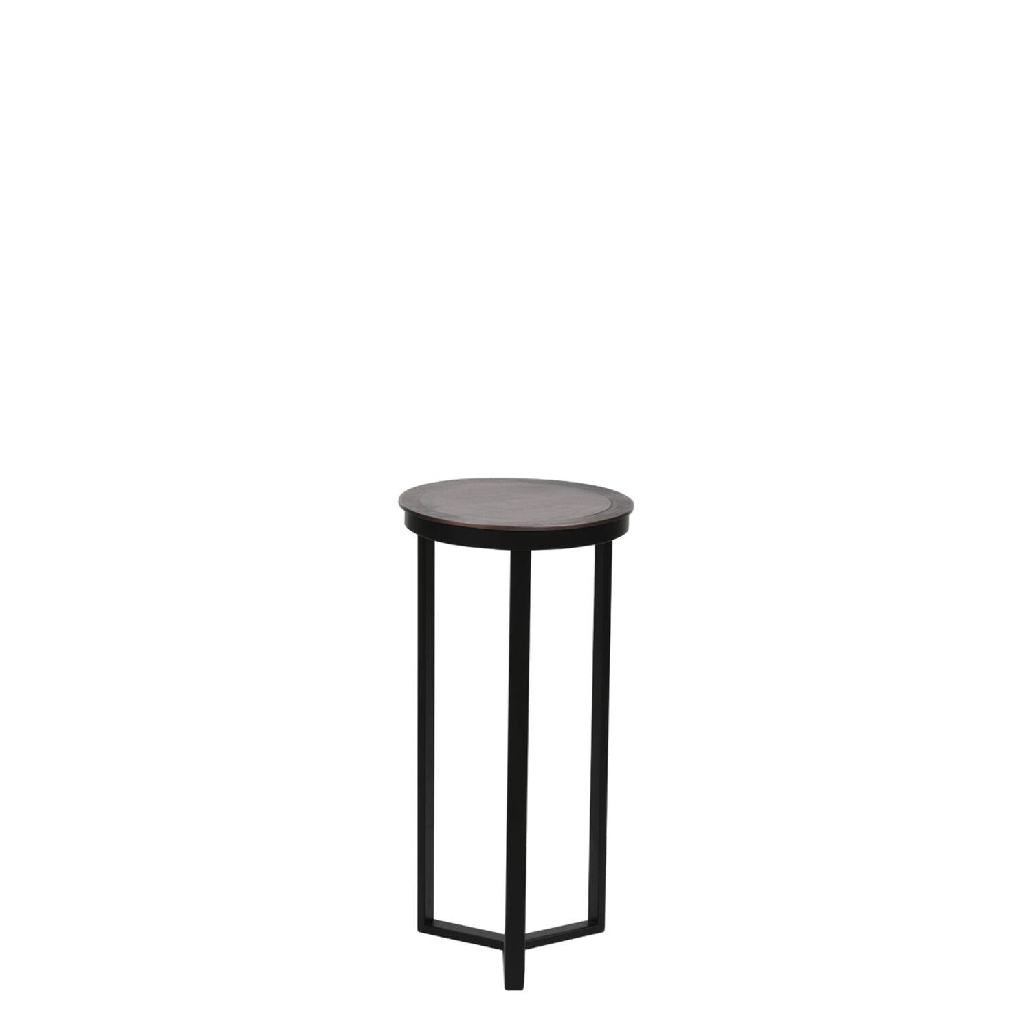 Pillar Table - Antique Copper/Black