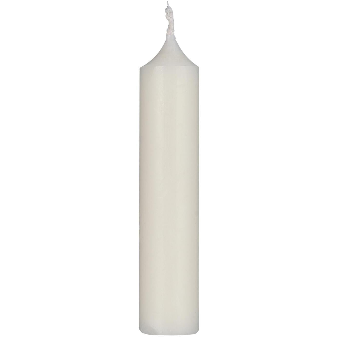 short dinner candle ivory