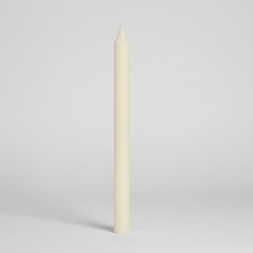 Rustic Taper Candle Ivory
