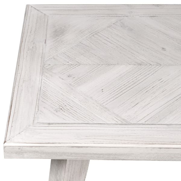 Light Washed Parquet Top  console