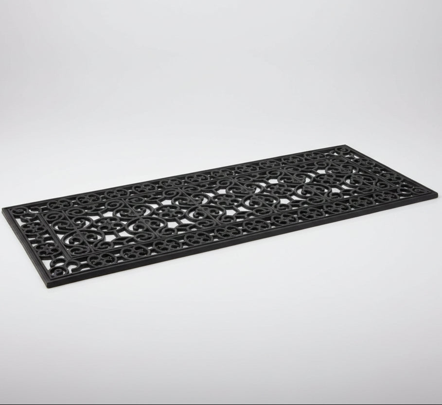 Double Rubber Filigree Doormat