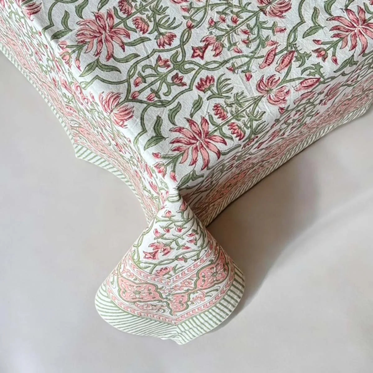 Pretty Pink/Green Tablecloth