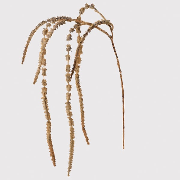 Flocked amaranthus stem