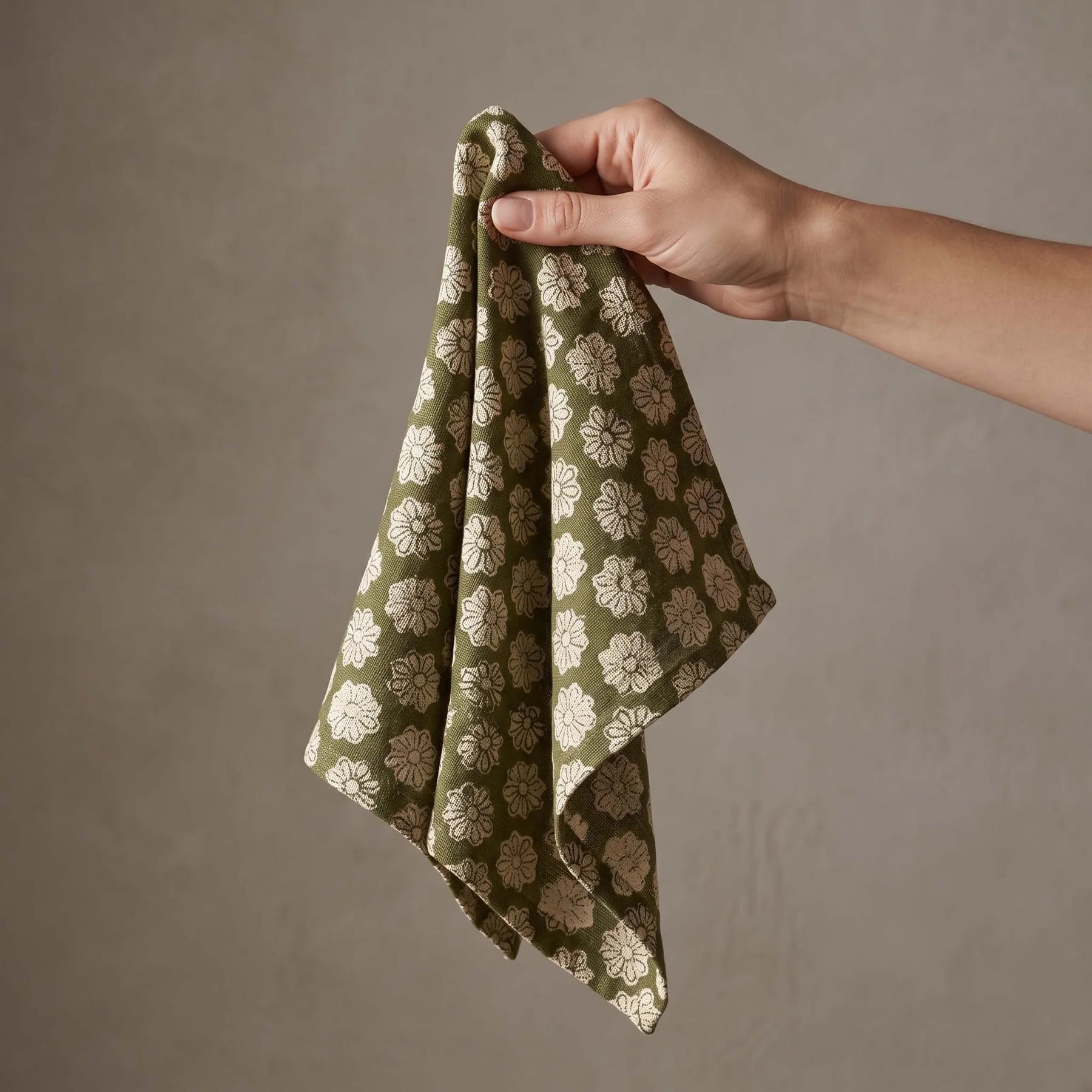 Green Ditsy Napkin Set