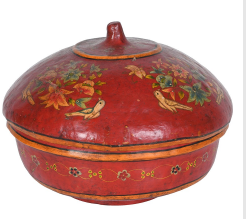 Handpainted Round Box