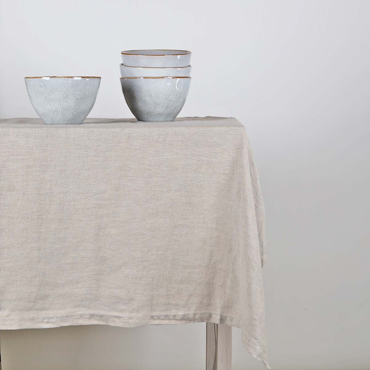 100% Linen Tablecloth- Taupe