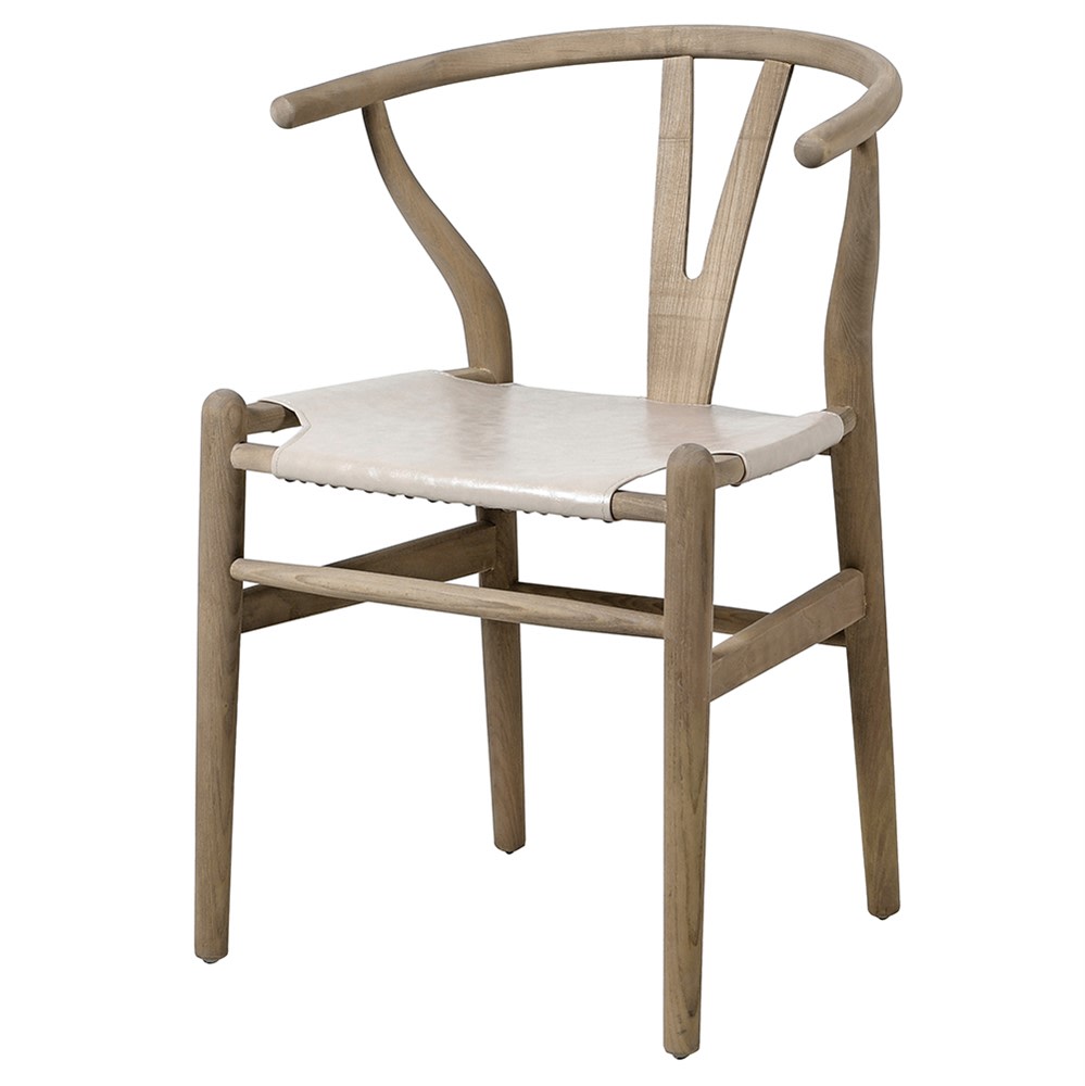 Wishbone Dining Chair with Grey Seat