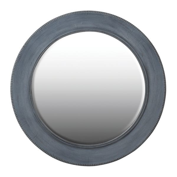 Charcoal round mirror