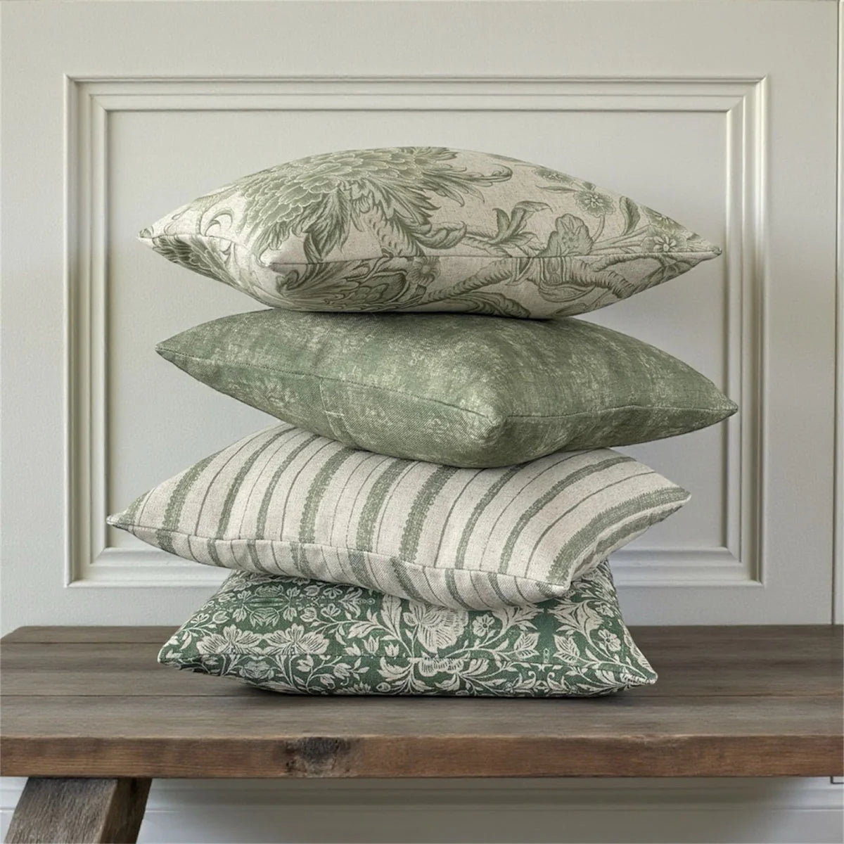 Green Stripe Cushion