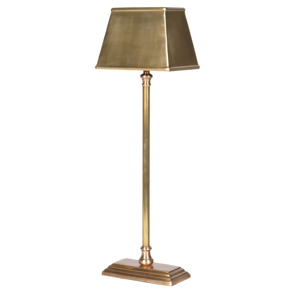 Slim Antique Brass Lamp