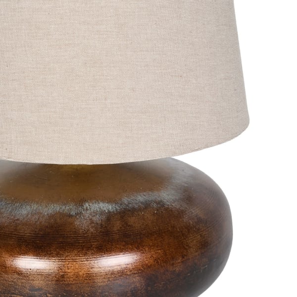 Copper Squat Table Lamp